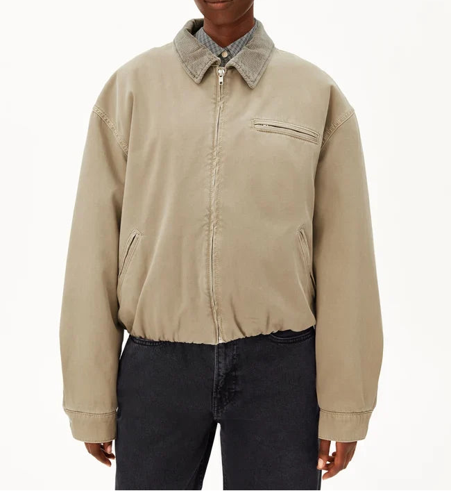 Padded Cotton Iconic Jacket light sage