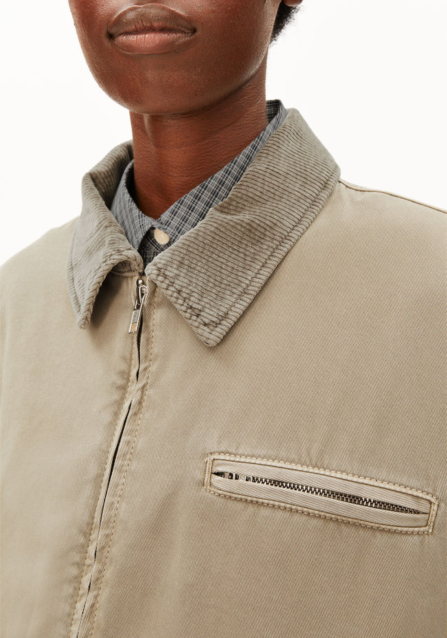 Padded Cotton Iconic Jacket light sage