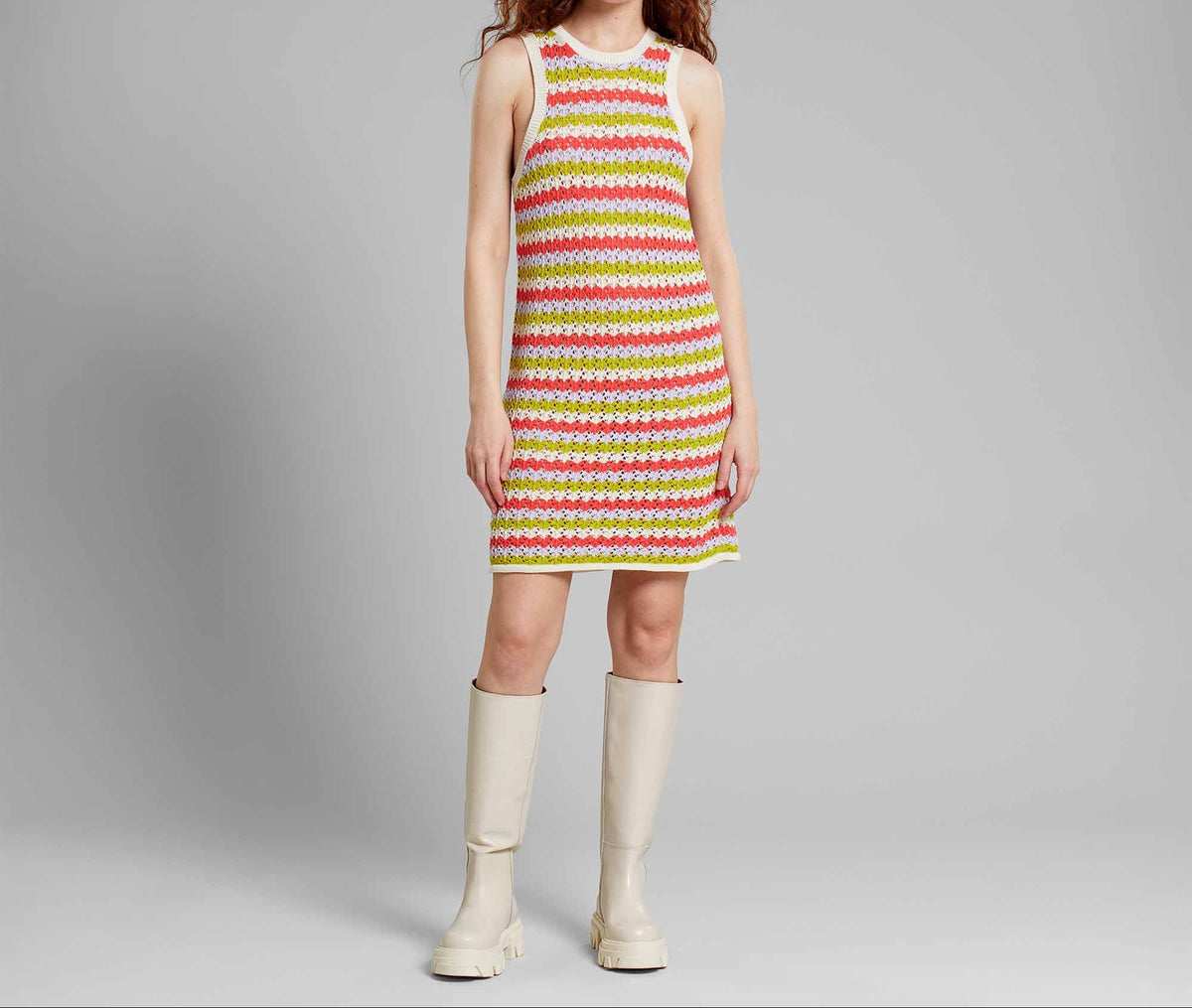 Strickkleid Kramfors Crochet Stripe multi color