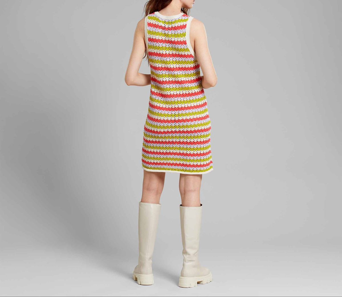 Strickkleid Kramfors Crochet Stripe multi color