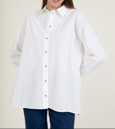 Vilde Loose Shirt bright white