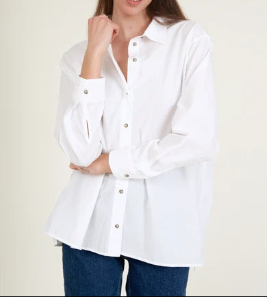 Vilde Loose Shirt bright white
